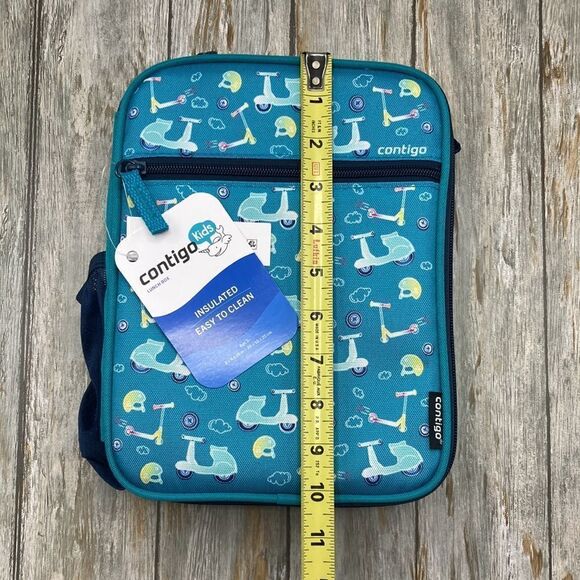 Kids Insulated Reusable Lunch Box with Antimicrobial Liner & Water Bottle Holder - Picture 3 of 9